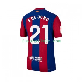 Fußballtrikots FC Barcelona Frenkie de Jong 21 Heim Trikotsatz 2023-2024